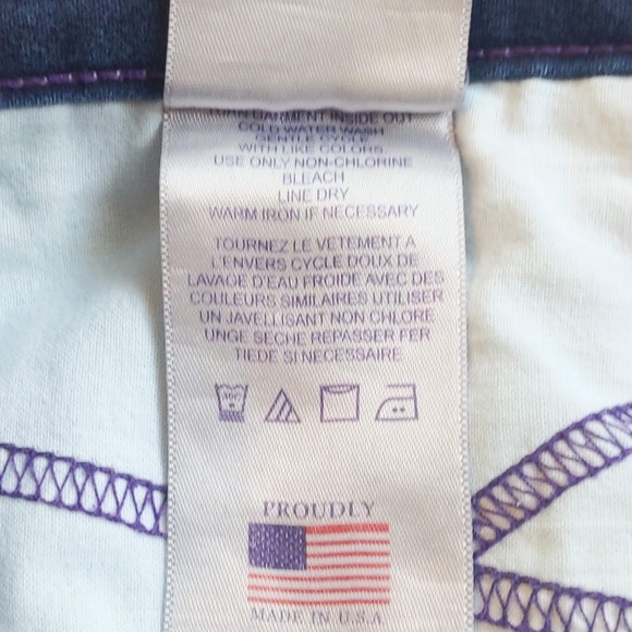 NYDJ Medium Blue Wash Straight Leg High Rise Jeans Lift Tuck - 6 Tall - Picture 11 of 11